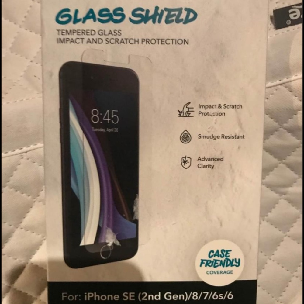 Zagg glass shield for iPhone se 2020,8,7,6s,6